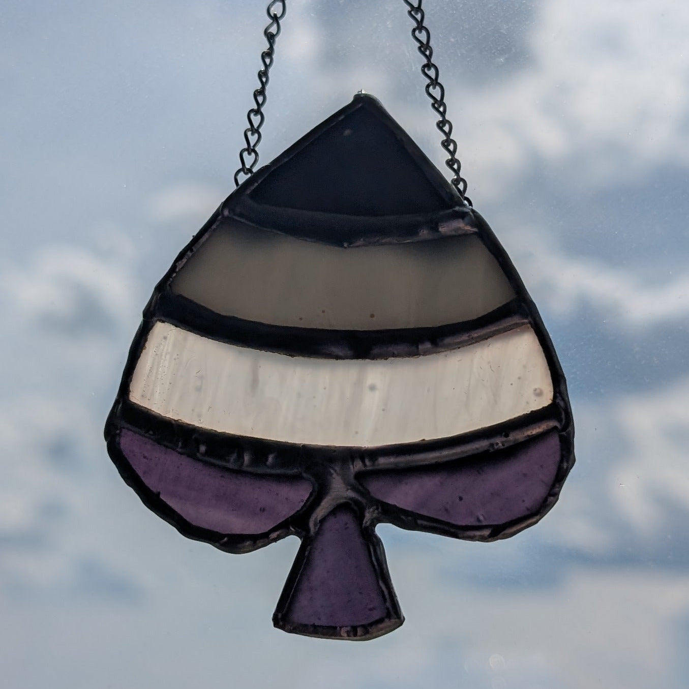 Ace Asexual Pride Suncatcher
