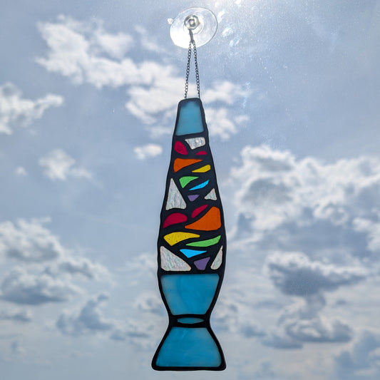 Lava Lamp Rainbow Suncatcher - Multiple Base Colour Options