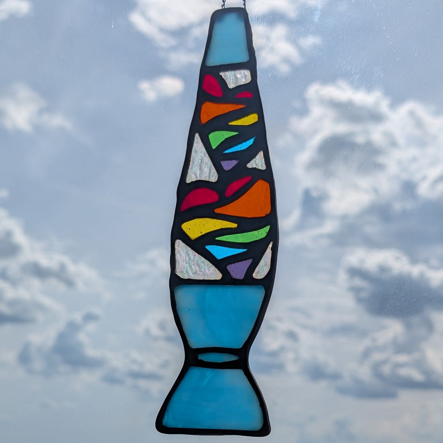 Lava Lamp Rainbow Suncatcher - Multiple Base Colour Options