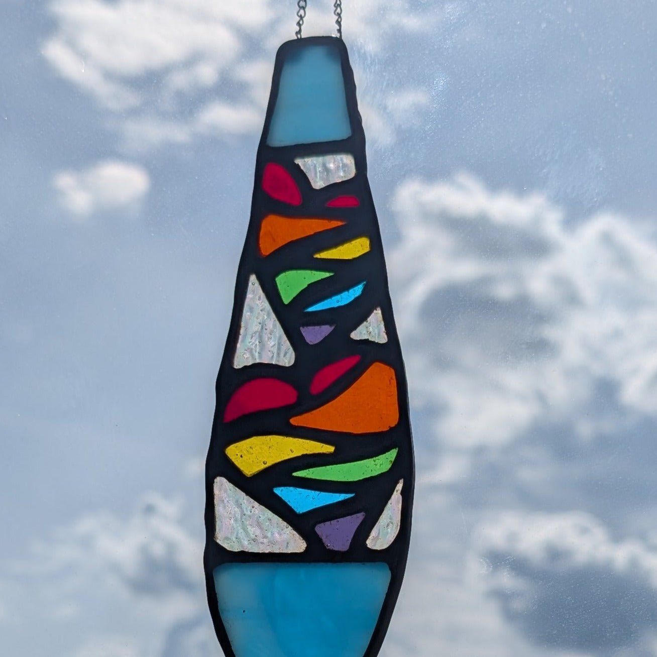 Lava Lamp Rainbow Suncatcher - Multiple Base Colour Options
