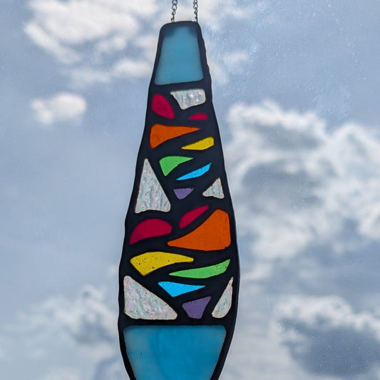 Lava Lamp Rainbow Suncatcher - Multiple Base Colour Options