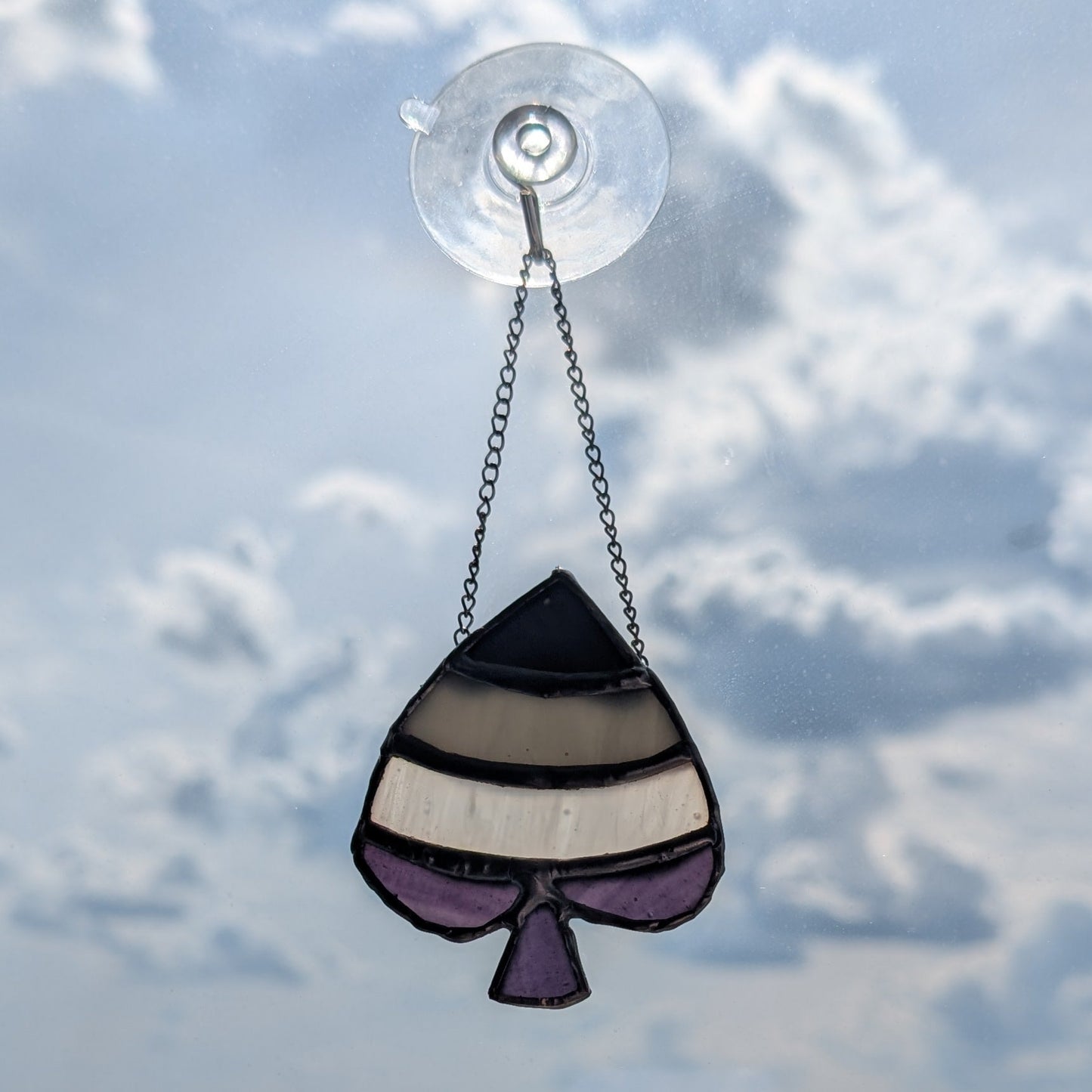 Ace Asexual Pride Suncatcher