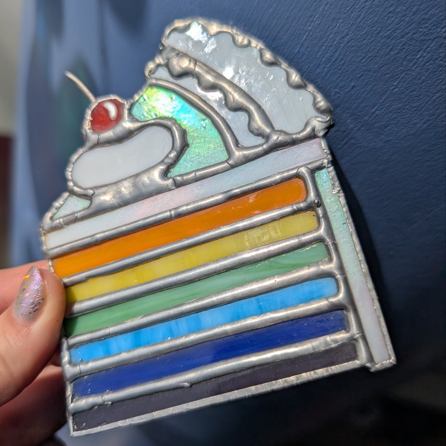 Slice of Cake Pride Flag Suncatcher - Multiple Flag Options