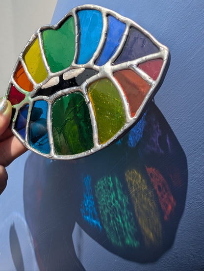 Rainbow Lips Suncatcher