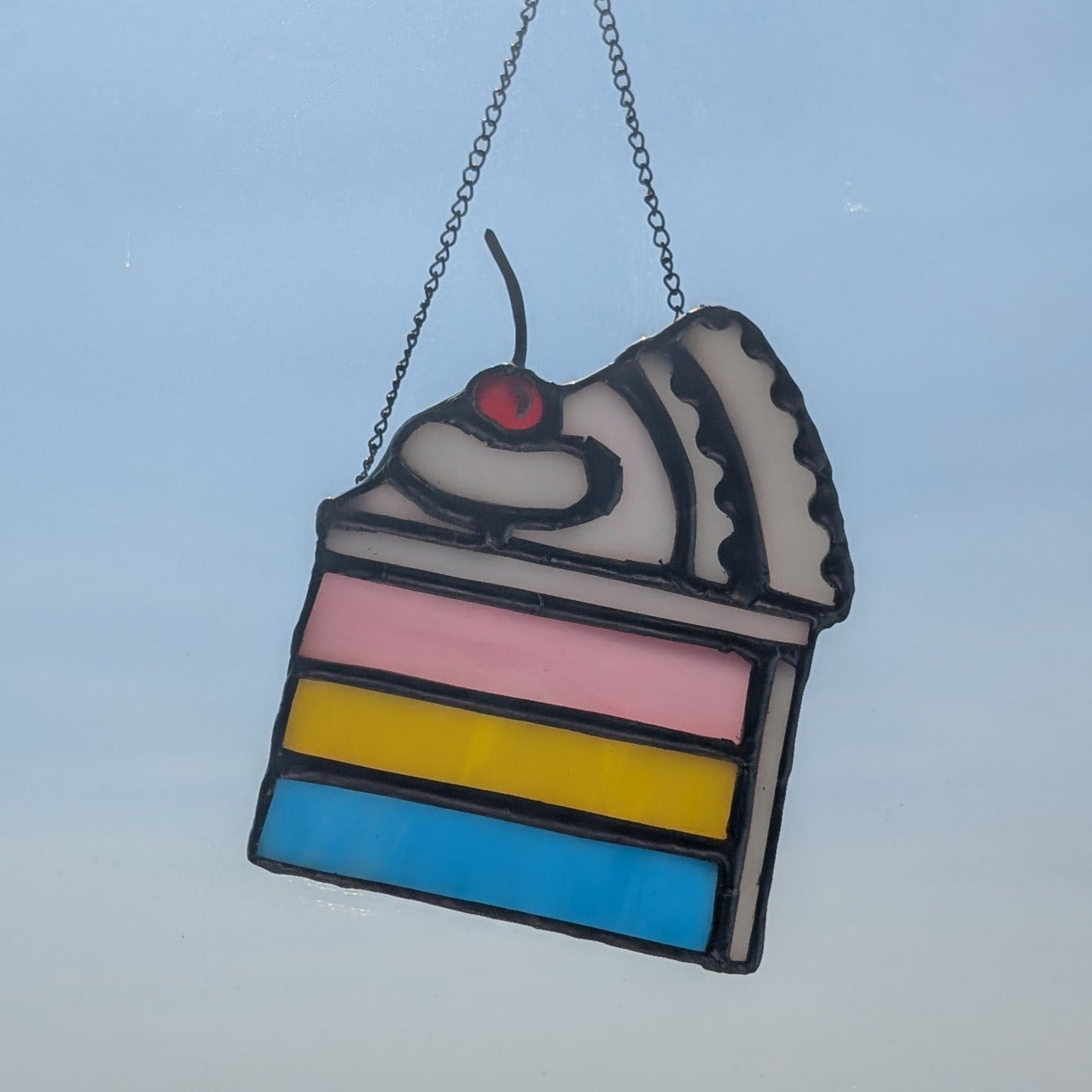 Slice of Cake Pride Flag Suncatcher - Multiple Flag Options