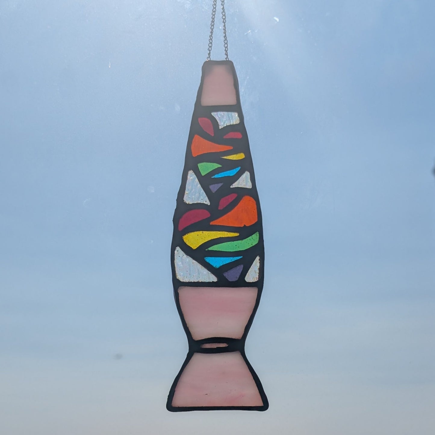 Lava Lamp Rainbow Suncatcher - Multiple Base Colour Options