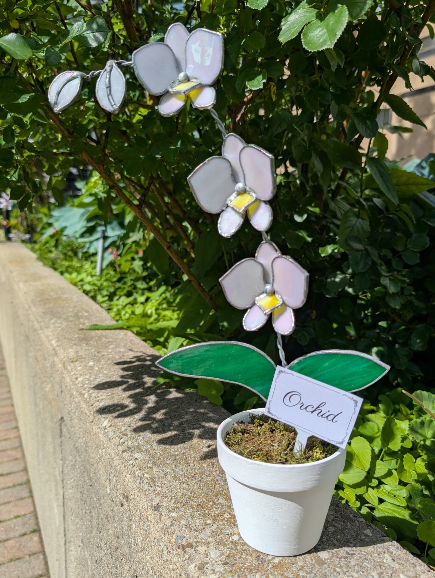 Potted Stained Glass Flower