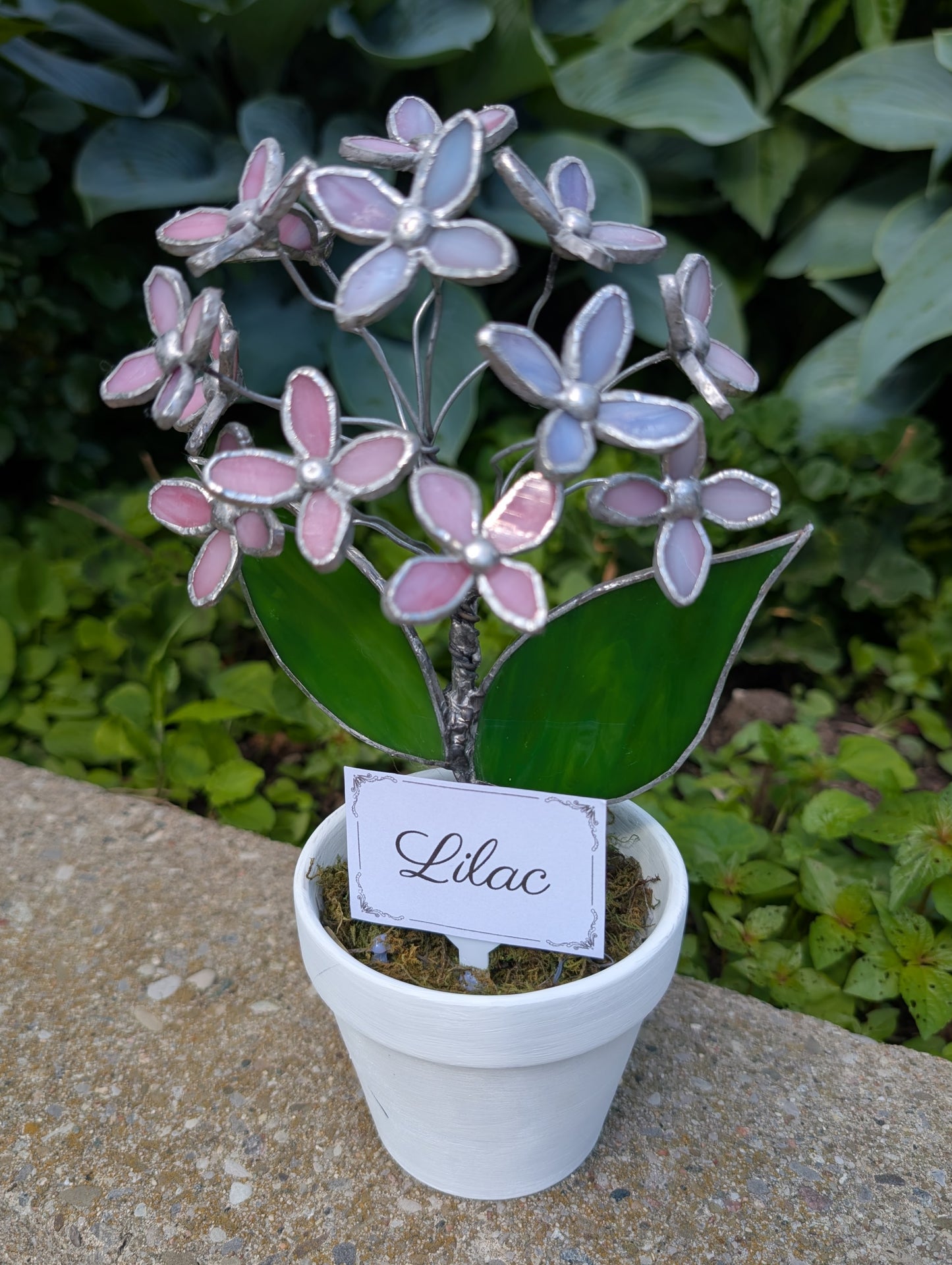 Potted Stained Glass Flower