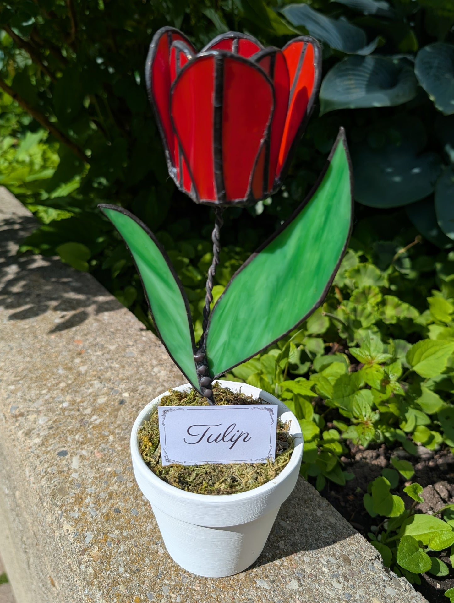 Potted Stained Glass Flower