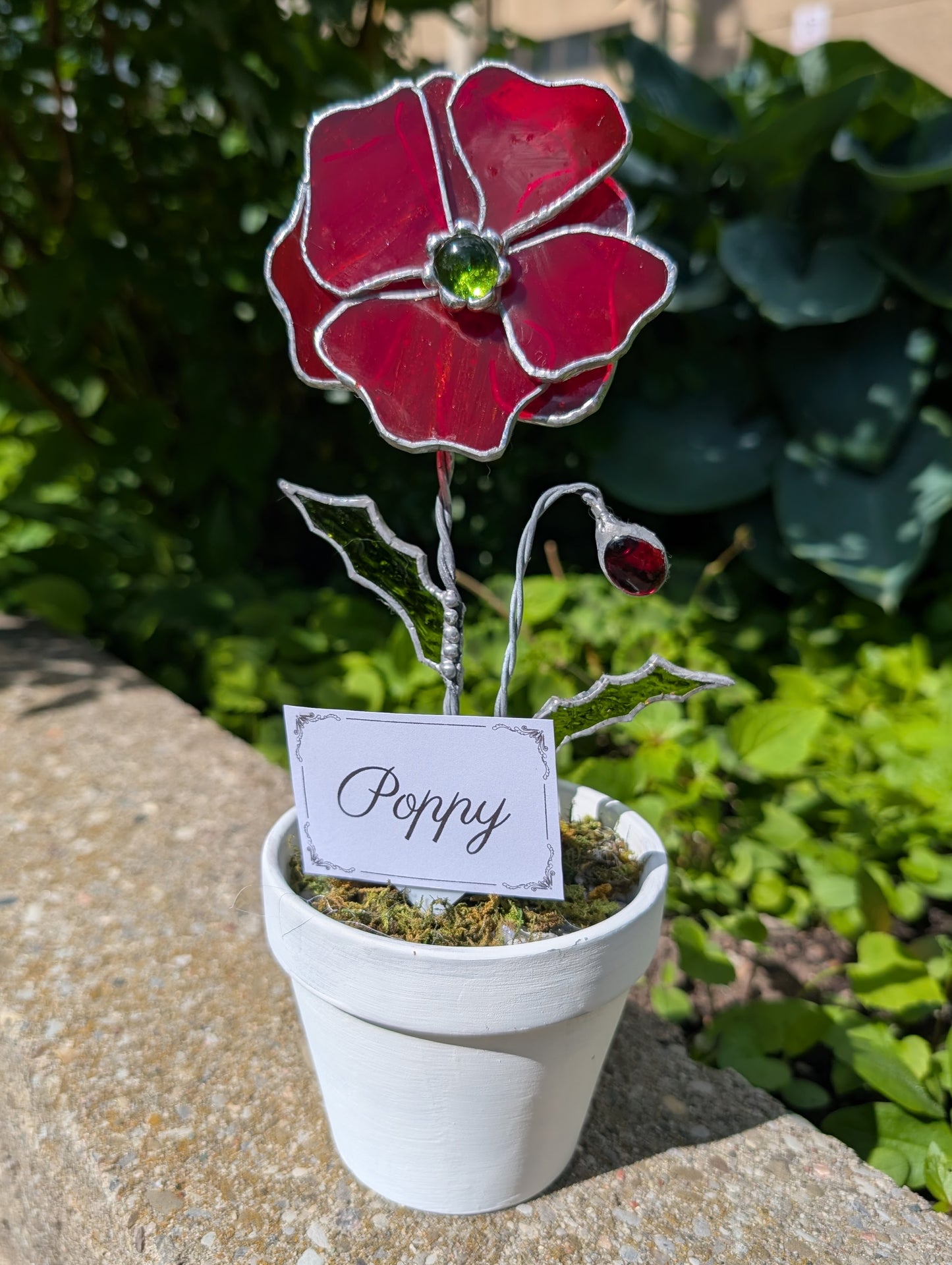 Potted Stained Glass Flower