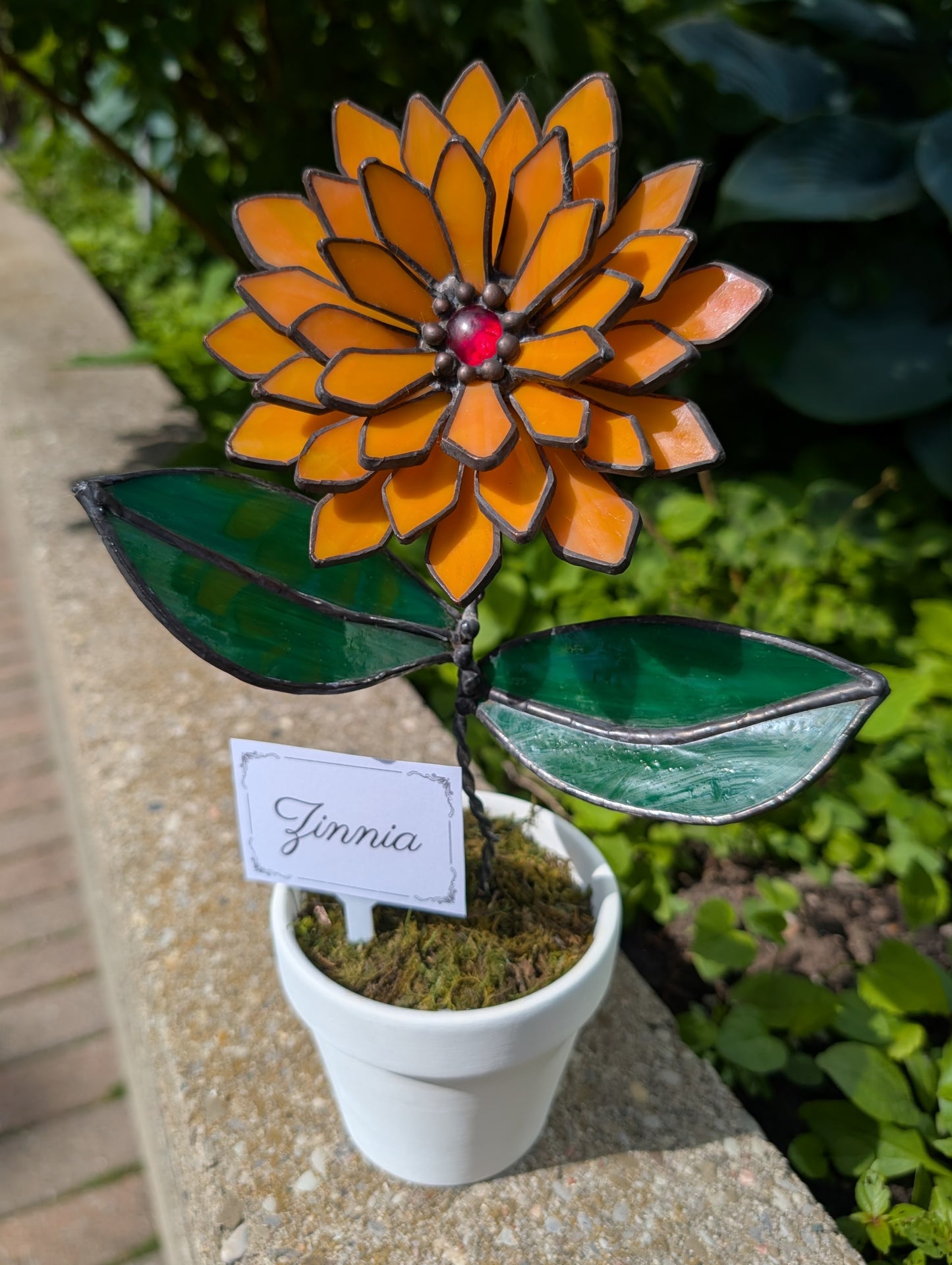 Potted Stained Glass Flower