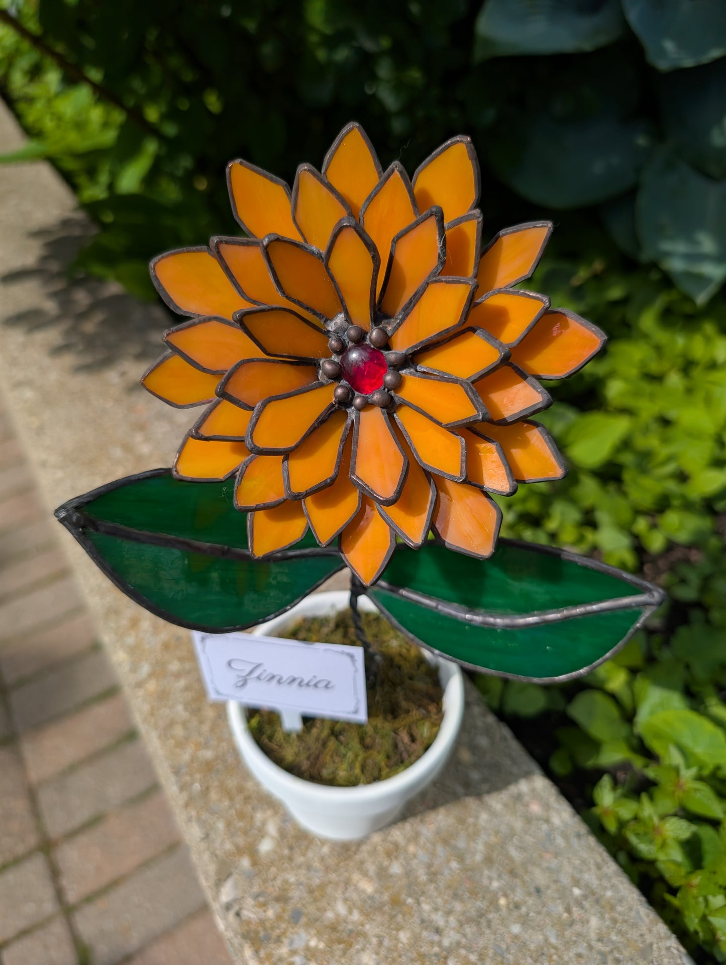 Potted Stained Glass Flower