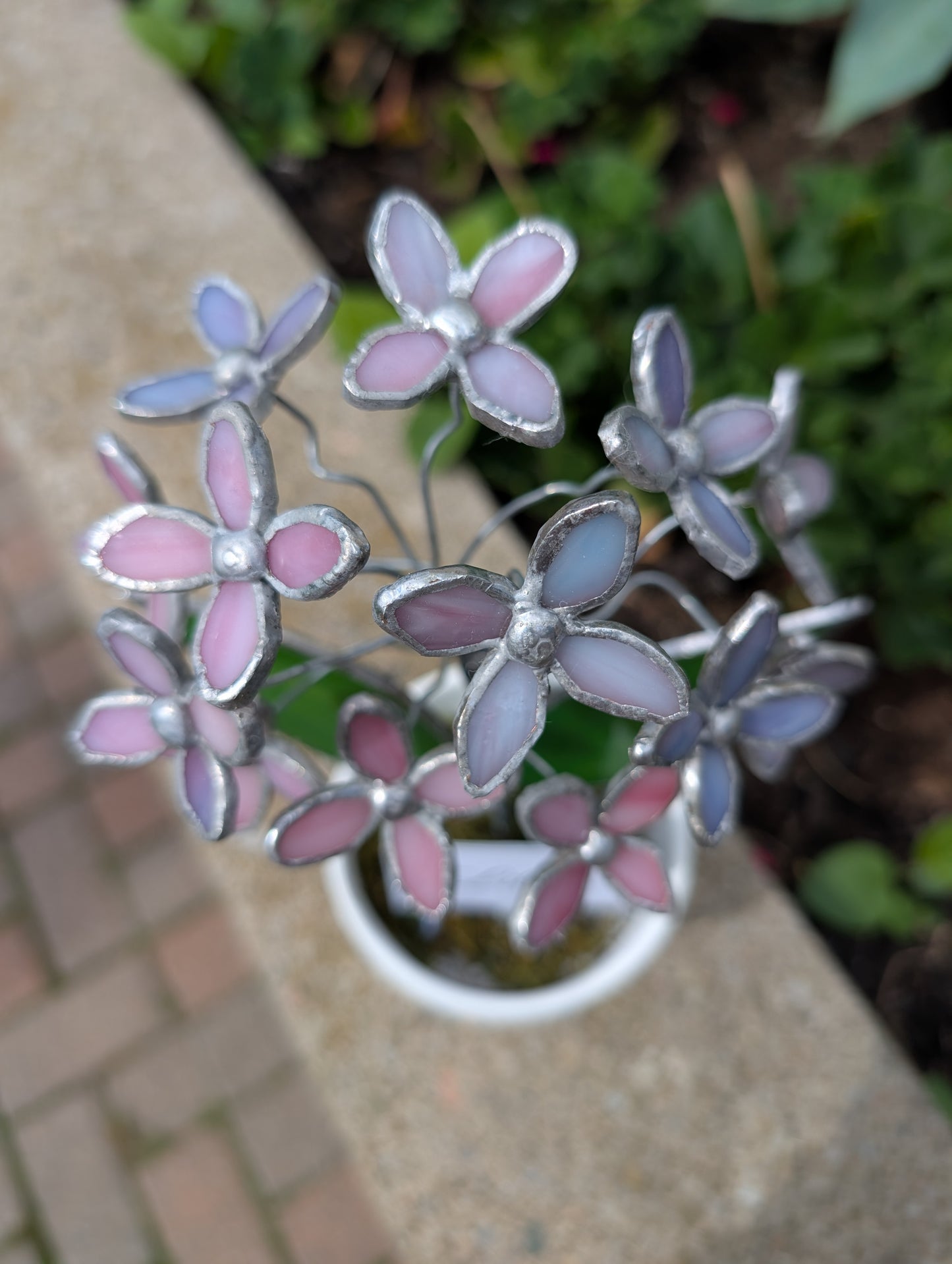 Potted Stained Glass Flower