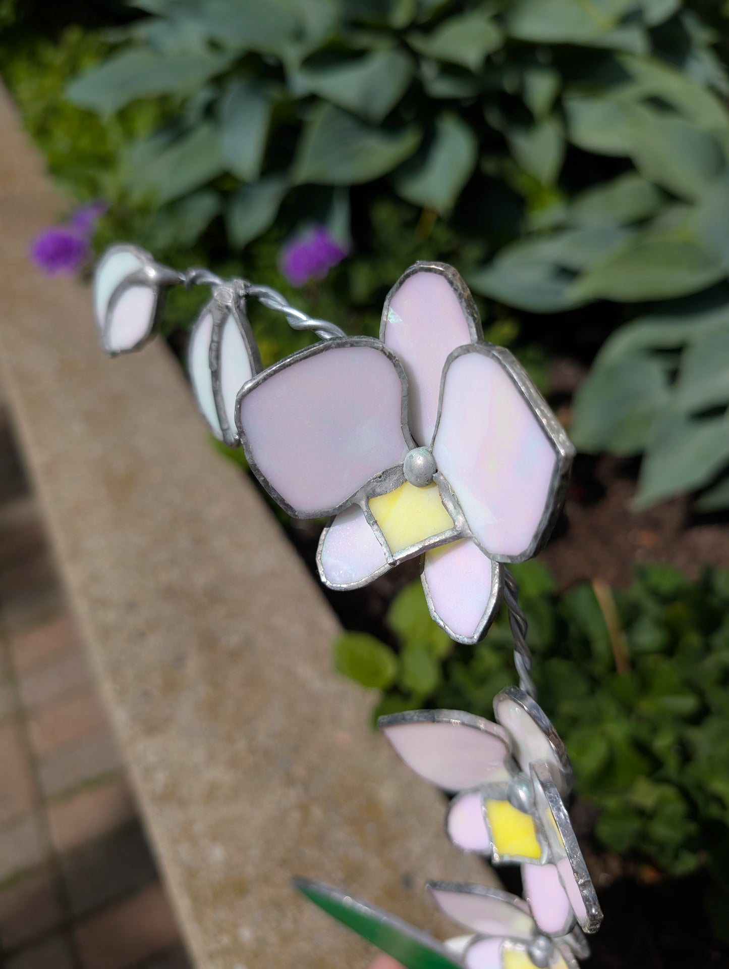 Potted Stained Glass Flower