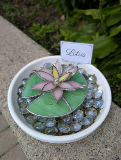 Potted Stained Glass Flower