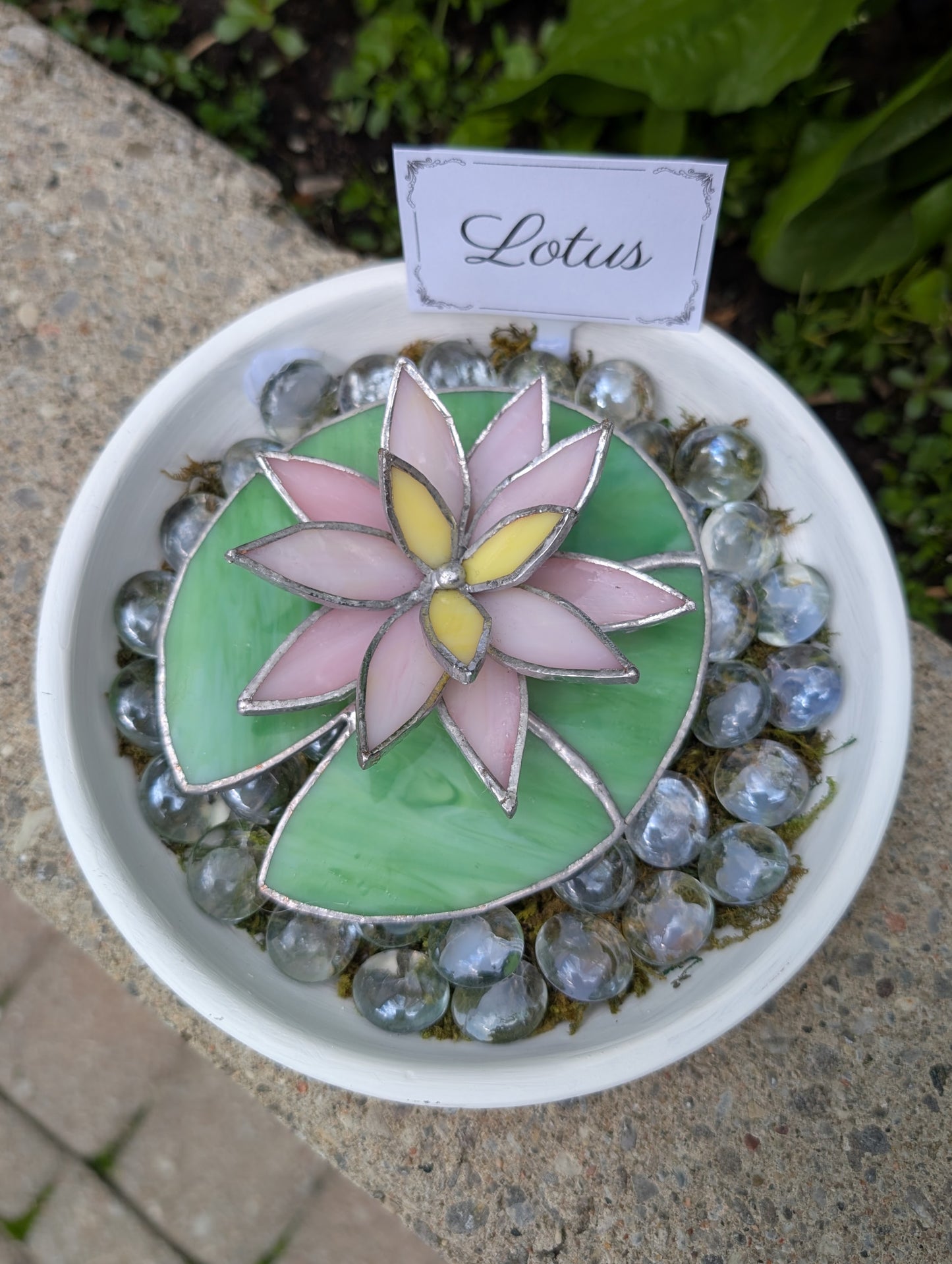 Potted Stained Glass Flower