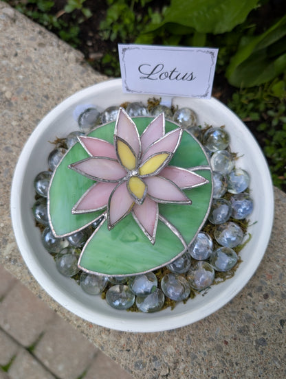 Potted Stained Glass Flower