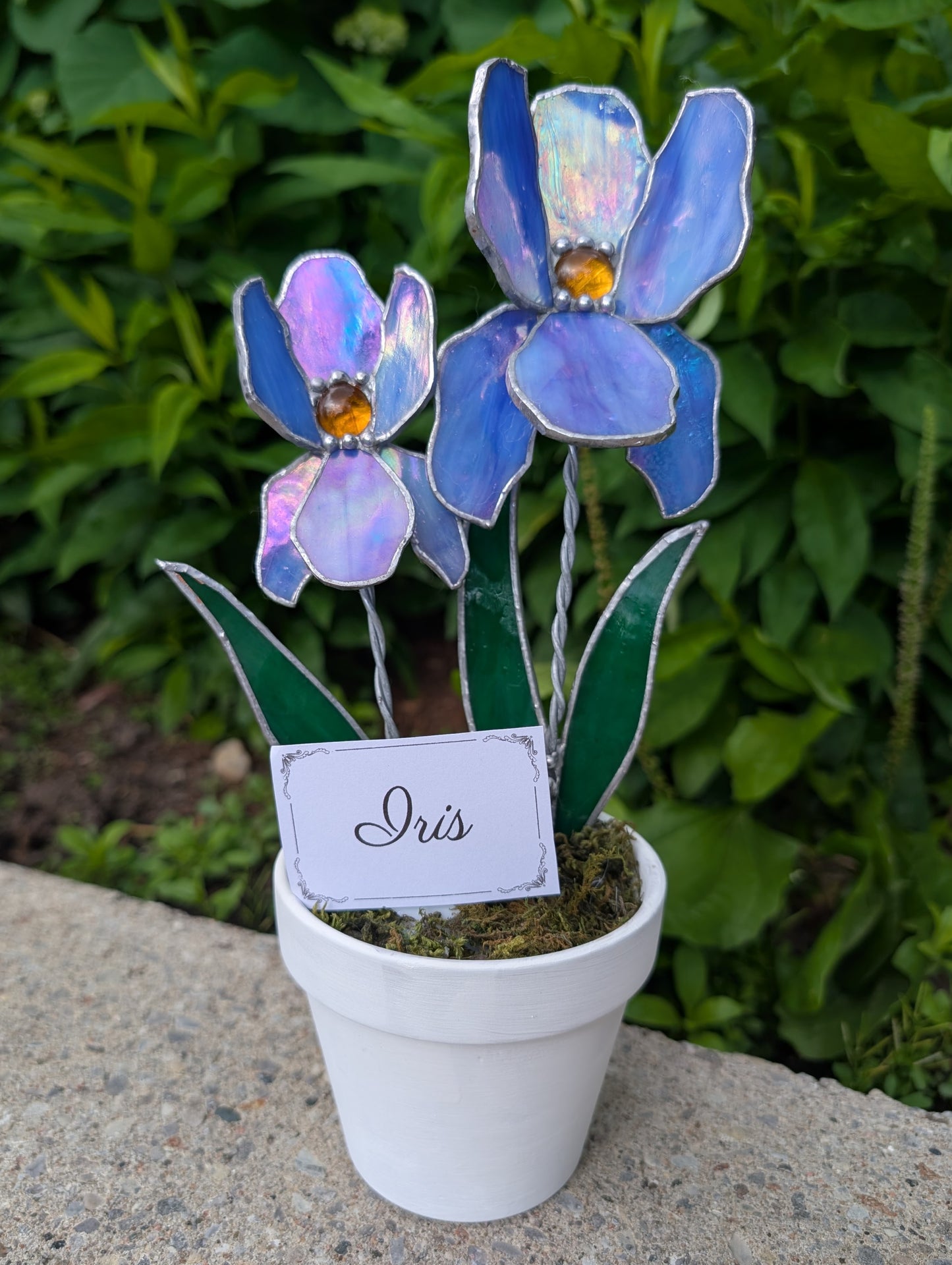 Potted Stained Glass Flower