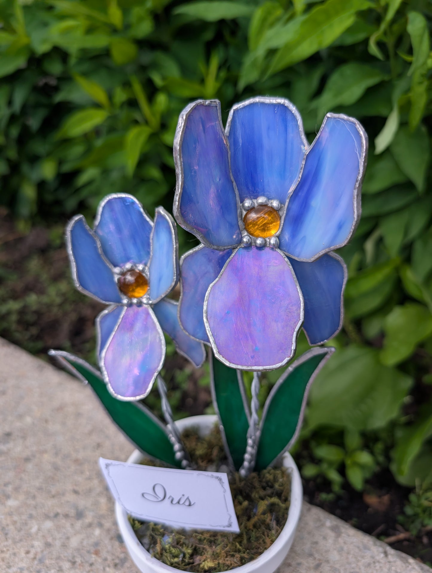 Potted Stained Glass Flower