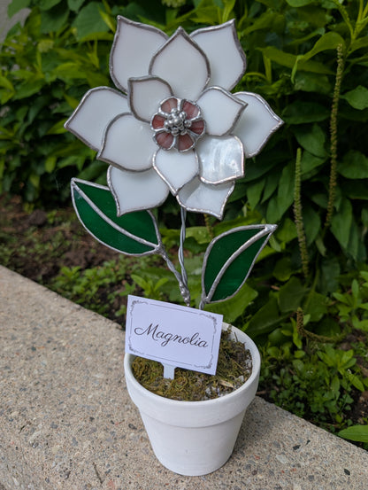 Potted Stained Glass Flower
