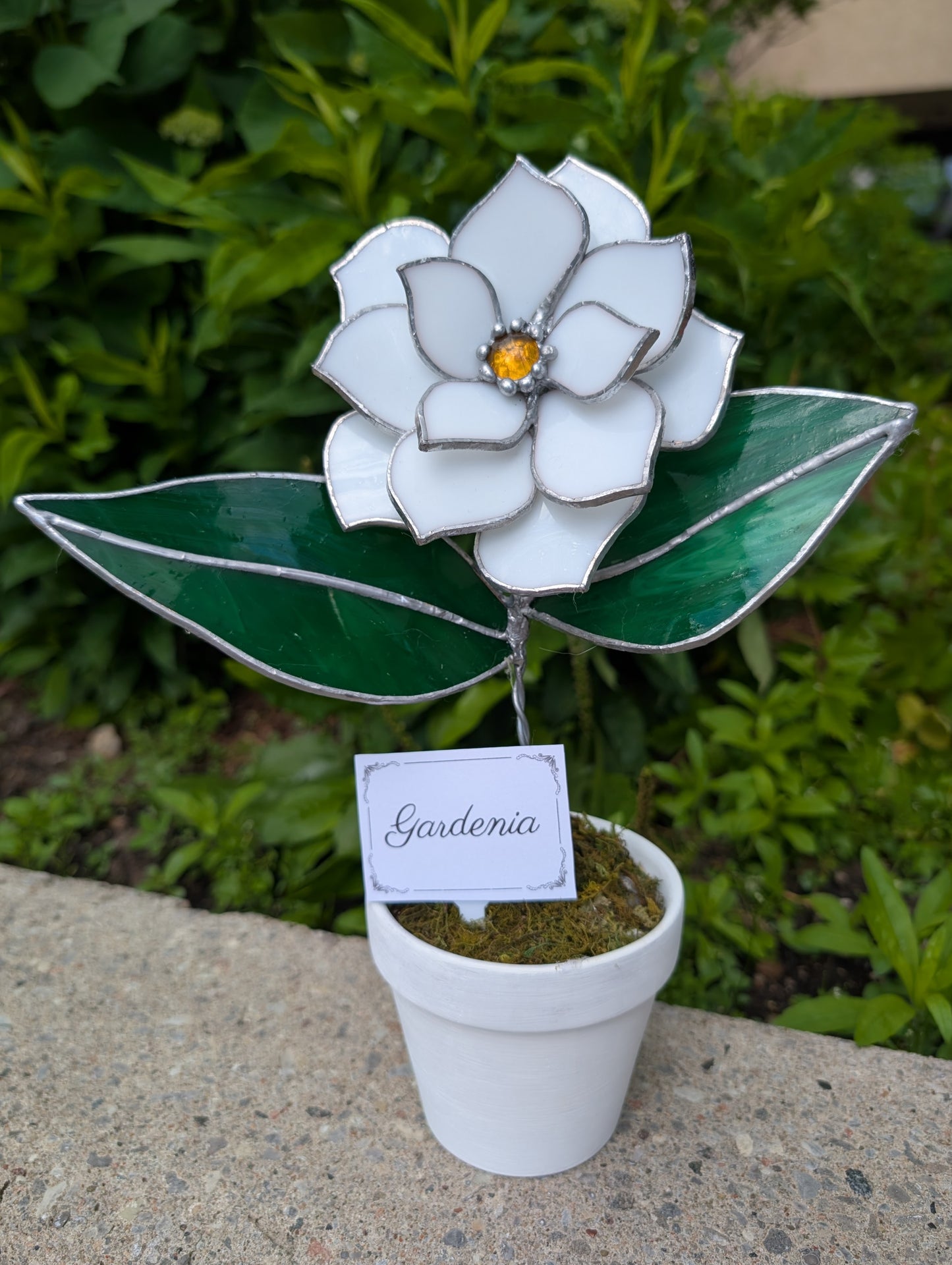 Potted Stained Glass Flower