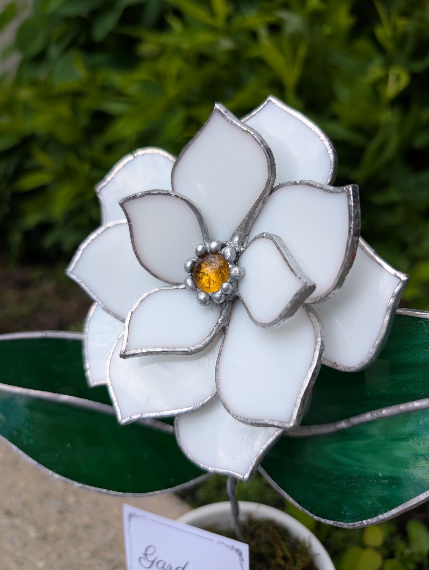 Potted Stained Glass Flower