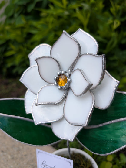 Potted Stained Glass Flower