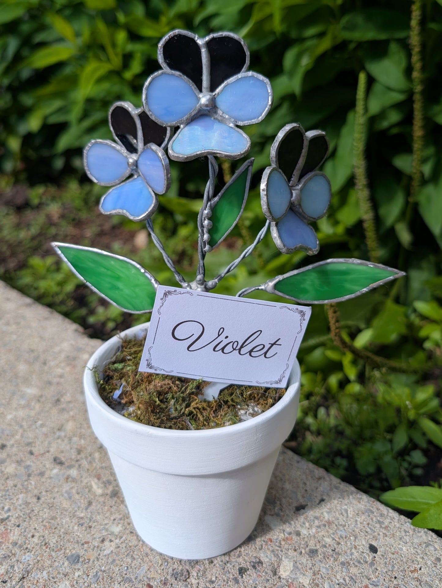 Potted Stained Glass Flower