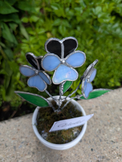 Potted Stained Glass Flower