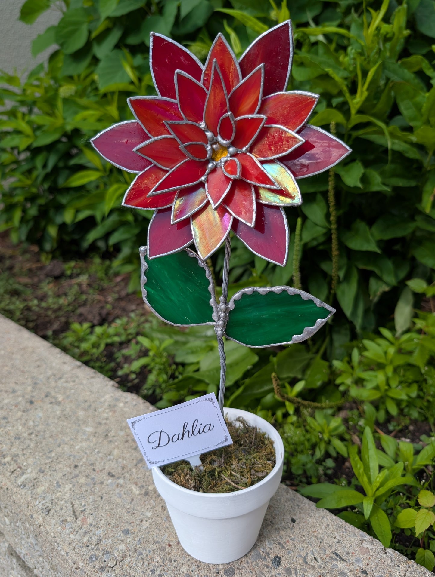 Potted Stained Glass Flower